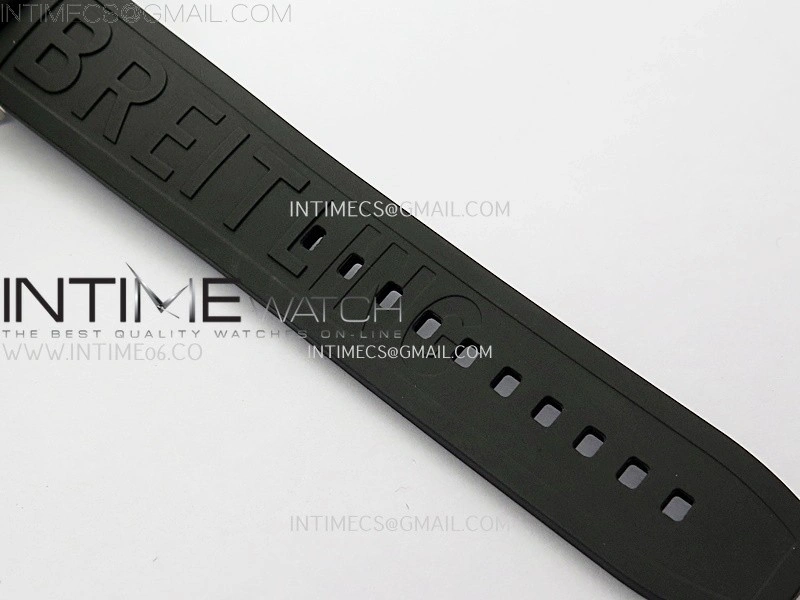 Clot Chronometer SS TF 1:1 Best Edition Black Dial On Black Rubber Strap A2824