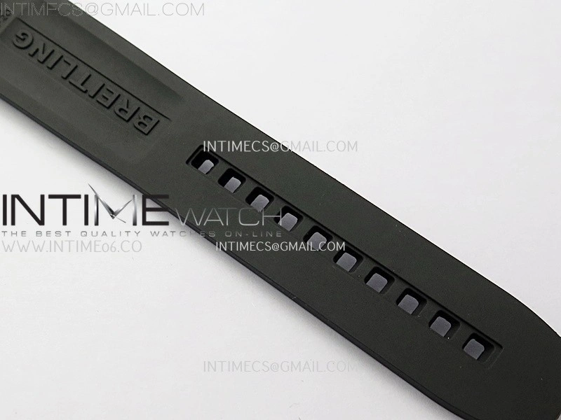 Clot Chronometer SS TF 1:1 Best Edition Black Dial On Black Rubber Strap A2824
