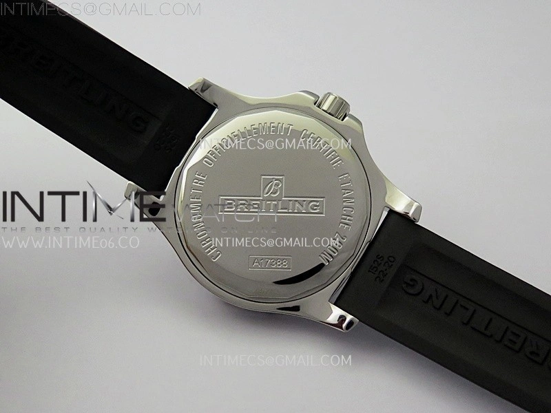 Clot Chronometer SS TF 1:1 Best Edition Black Dial On Black Rubber Strap A2824