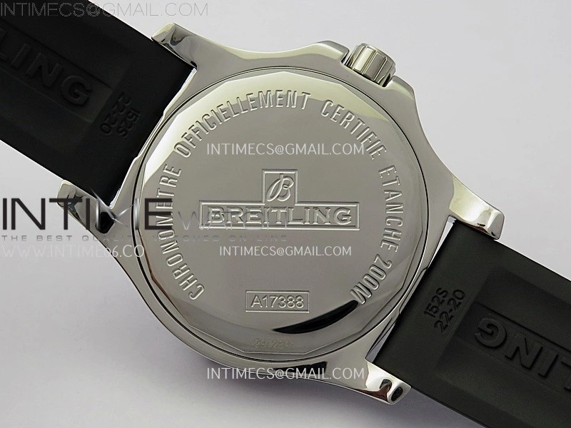 Clot Chronometer SS TF 1:1 Best Edition Black Dial On Black Rubber Strap A2824