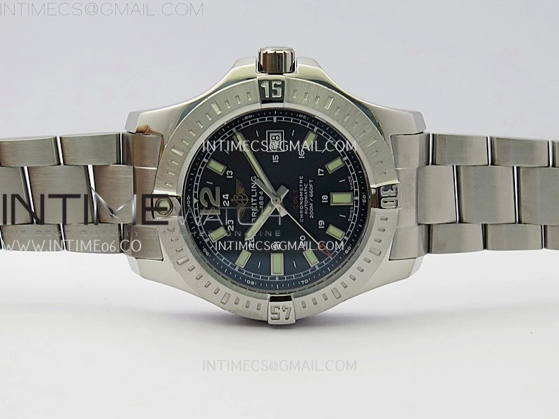 Clot Chronometer SS TF 1:1 Best Edition Black Dial on SS Bracelet A2824