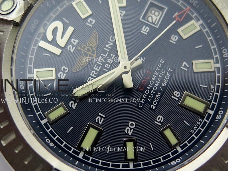 Clot Chronometer SS TF 1:1 Best Edition Blue Dial On Blue Rubber Strap A2824