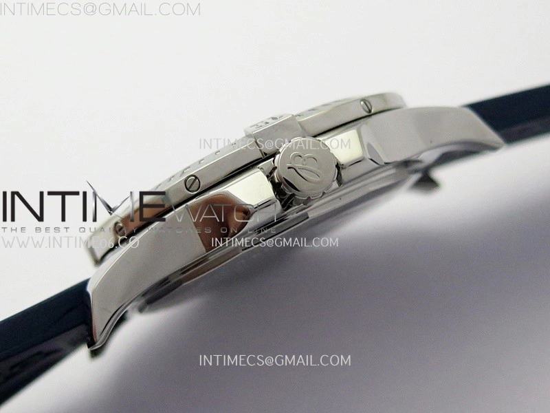 Clot Chronometer SS TF 1:1 Best Edition Blue Dial On Blue Rubber Strap A2824