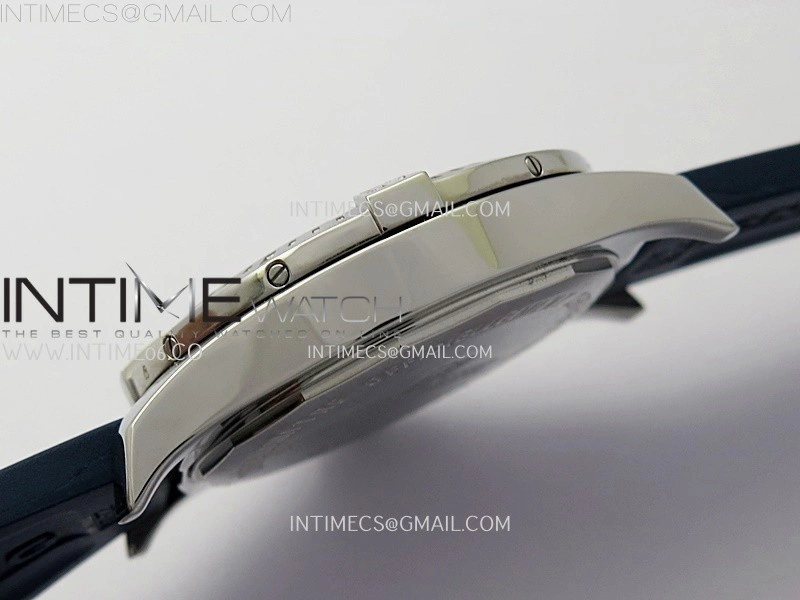 Clot Chronometer SS TF 1:1 Best Edition Blue Dial On Blue Rubber Strap A2824