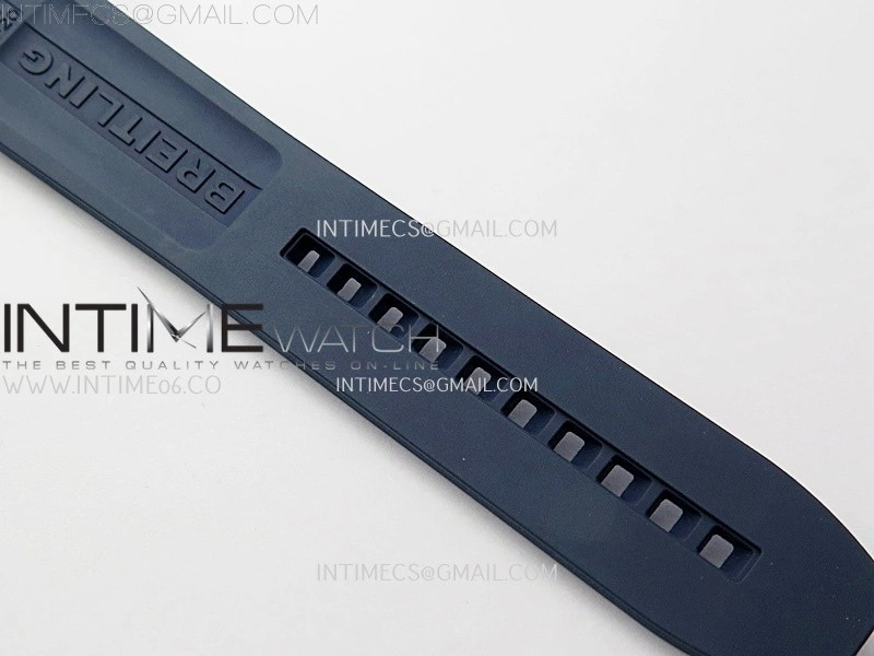 Clot Chronometer SS TF 1:1 Best Edition Blue Dial On Blue Rubber Strap A2824