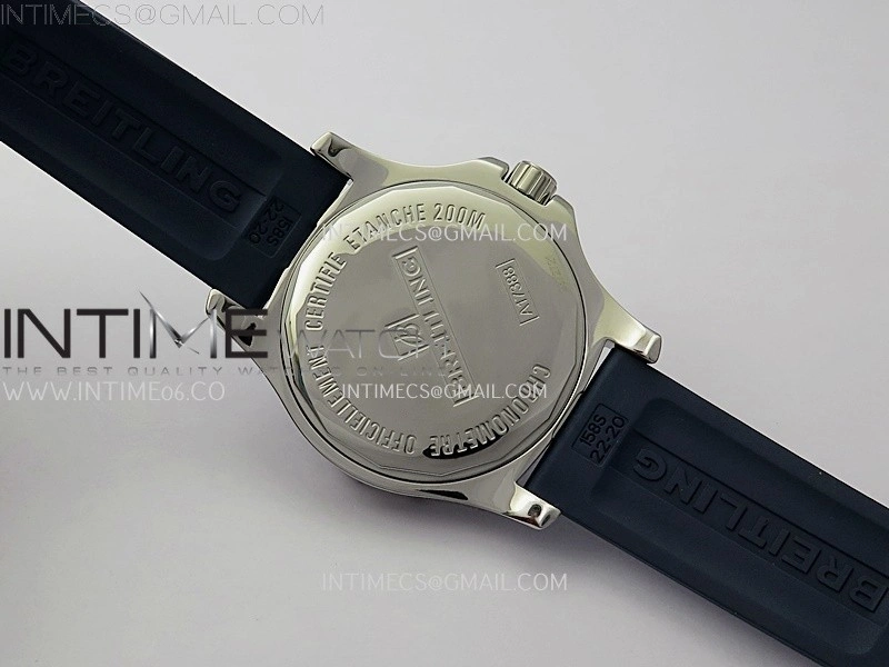 Clot Chronometer SS TF 1:1 Best Edition Blue Dial On Blue Rubber Strap A2824