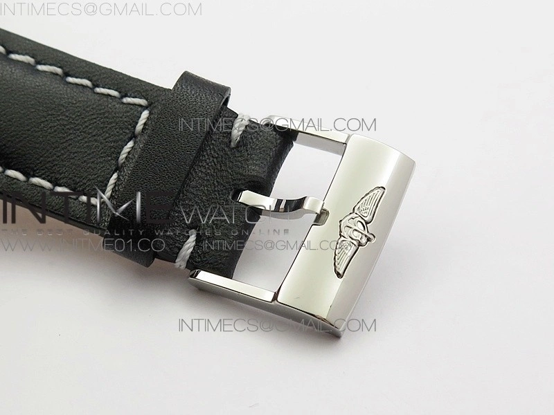 Colt Automatic 44mm SS Black Textured Dial on Black Leather Strap A2824