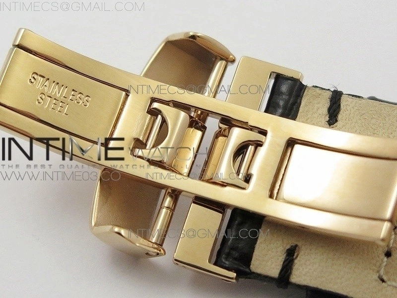 Commander RG HGF 1:1 Best Edition Black Dial On Black Leather strap A2824
