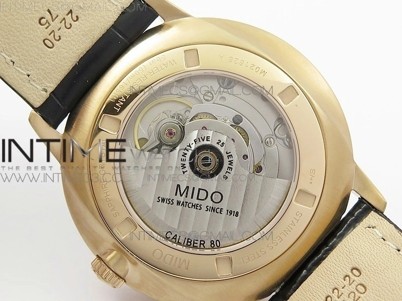 Commander RG HGF 1:1 Best Edition Black Dial On Black Leather strap A2824