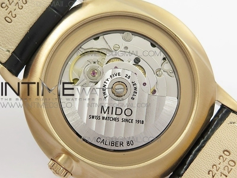 Commander RG HGF 1:1 Best Edition Black Dial On Black Leather strap A2824