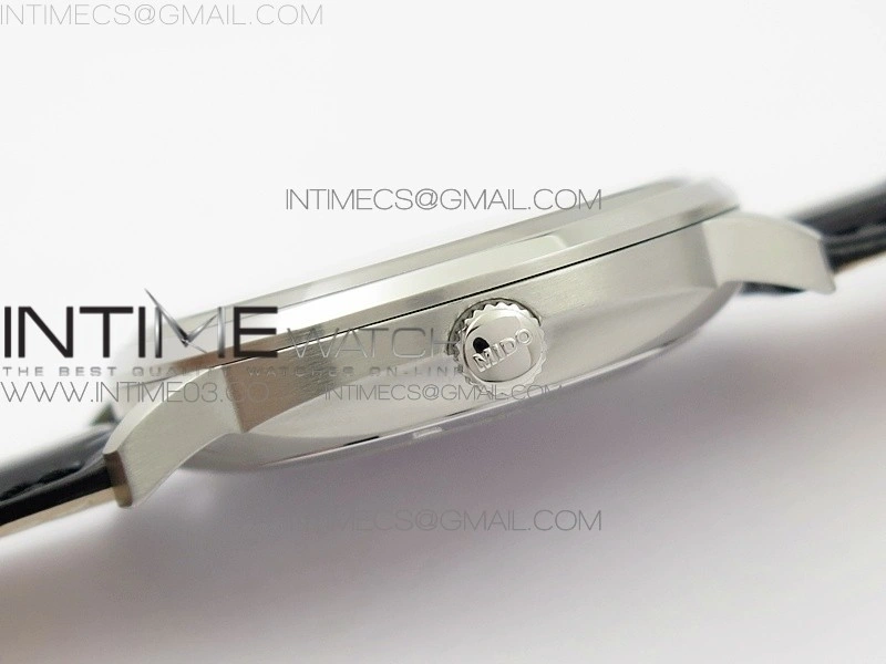 Commander SS HGF 1:1 Best Edition Gray Dial On Black Leather Strap A2824