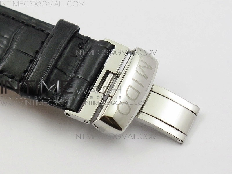 Commander SS HGF 1:1 Best Edition Gray Dial On Black Leather Strap A2824