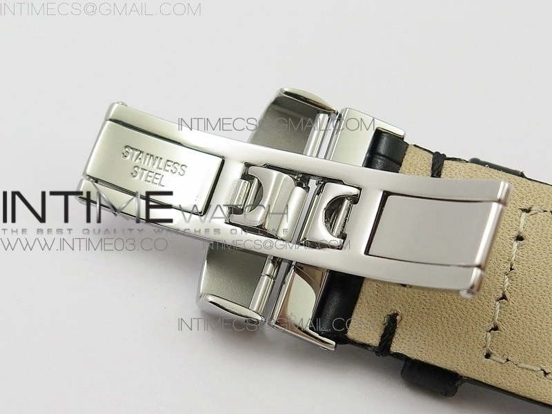 Commander SS HGF 1:1 Best Edition Gray Dial On Black Leather Strap A2824
