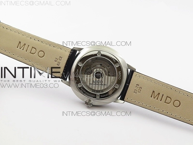 Commander SS HGF 1:1 Best Edition Gray Dial On Black Leather Strap A2824