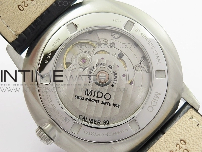 Commander SS HGF 1:1 Best Edition Gray Dial On Black Leather Strap A2824