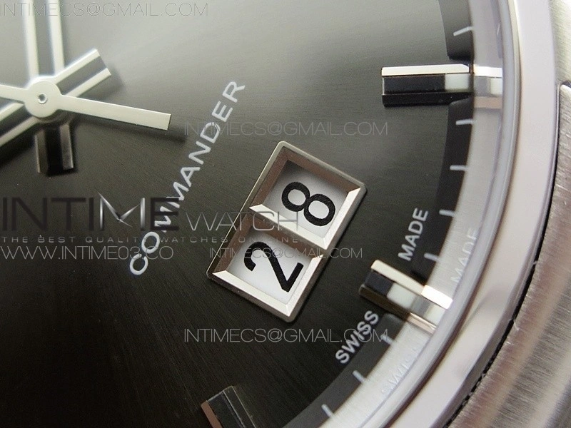 Commander SS HGF 1:1 Best Edition Gray Dial On SS Bracelet A2824