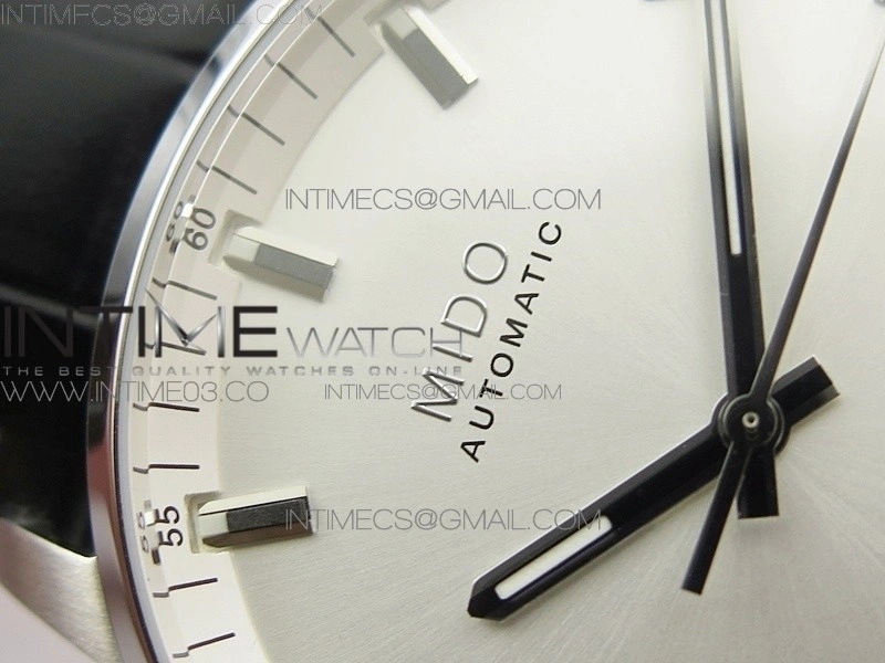 Commander SS HGF 1:1 Best Edition White Dial On Black Leather Strap A2824