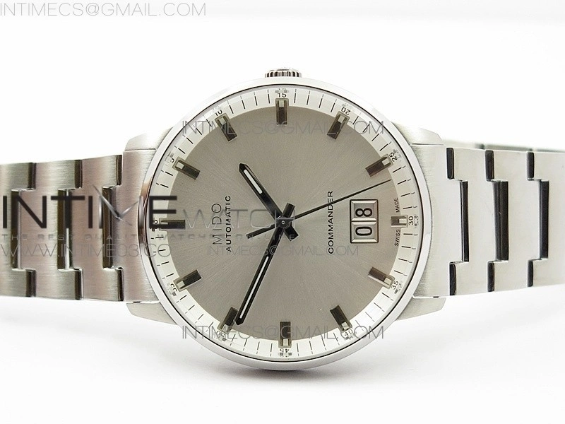 Commander SS HGF 1:1 Best Edition White Dial On SS Bracelet A2824