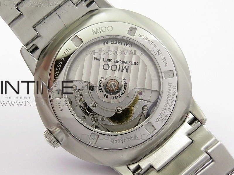 Commander SS HGF 1:1 Best Edition White Dial On SS Bracelet A2824