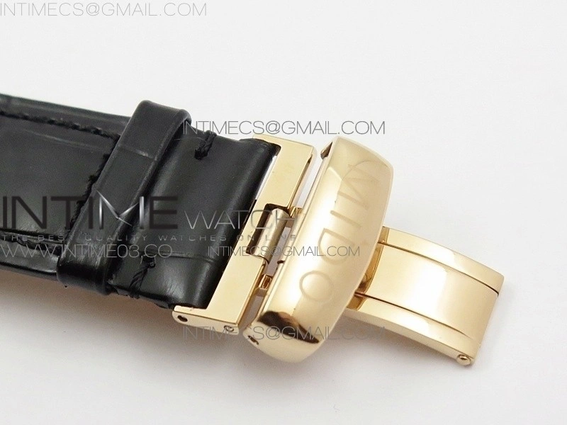 Commander SS RG HGF 1:1 Best Edition White Dial On Black Leather strap A2824