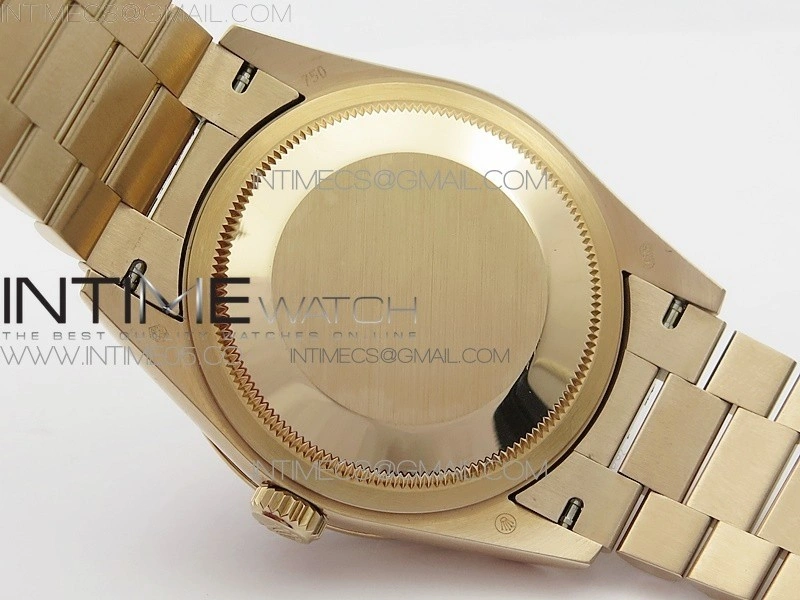 Day-Date 36 128235 RG Crystal BP Best Edition Black Crystal Marker Dial on RG President Bracelet A2836