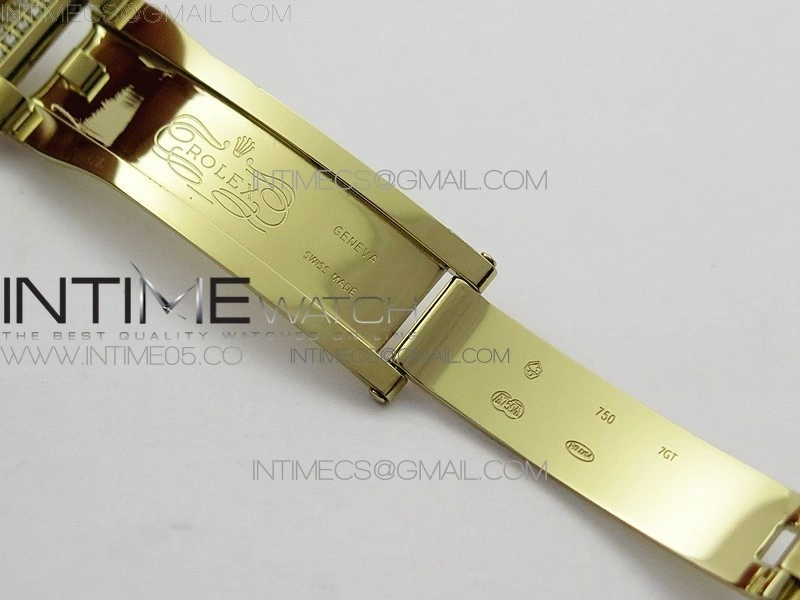 Day-Date 36 128235 YG Crystal BP Best Edition Black Crystal Marker Dial on YG President Bracelet A2836