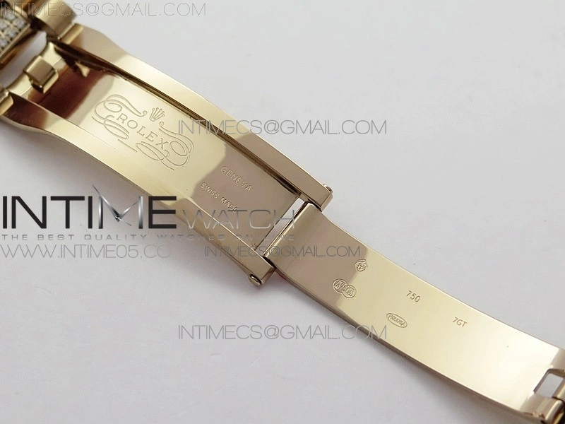Day-Date 36 128235 RG Crystal BP Best Edition Brown Crystal Marker Dial on RG President Bracelet A2836