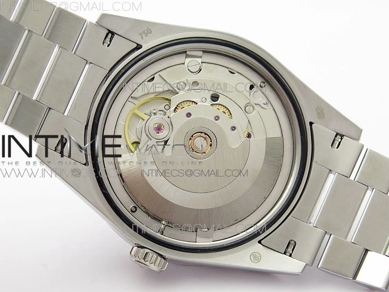 Day-Date 36 128239 SS Crystal BP Best Edition Gray Crystal Markers Dial on SS President Bracelet A2836