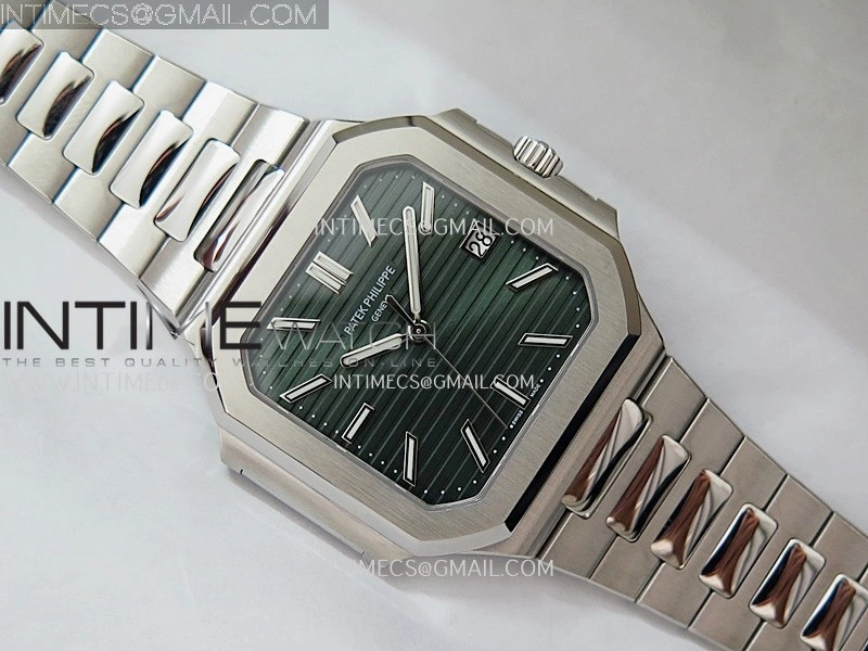 Cubitus 5821 SS PPF Best Edition Green Dial On SS Bracelet PPF 26-330