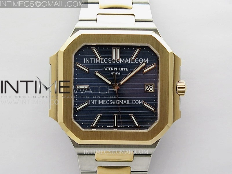 Cubitus 5821 SS RG PPF Best Edition Blue Dial On SS RG Bracelet PPF 26-330