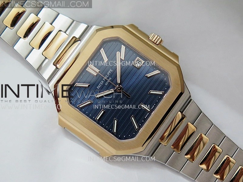 Cubitus 5821 SS RG PPF Best Edition Blue Dial On SS RG Bracelet PPF 26-330