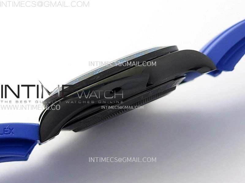 Daytona PVD Ceramic Bezel GETF Best Edition Skeleton Blue Dial on Blue Rubber Strap SA4130
