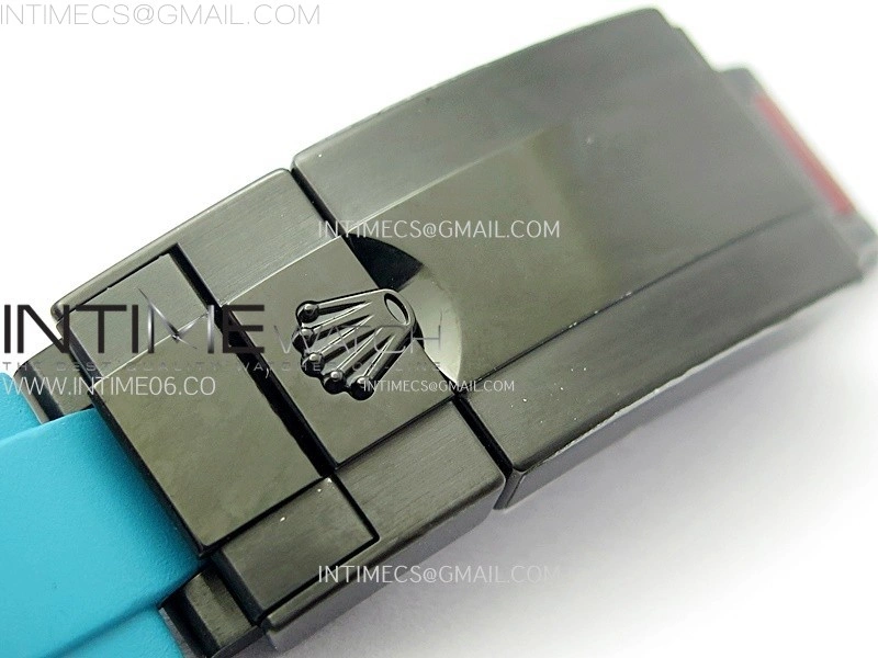 Daytona PVD Ceramic Bezel GETF Best Edition Skeleton Cyan Dial on Cyan Rubber Strap SA4130