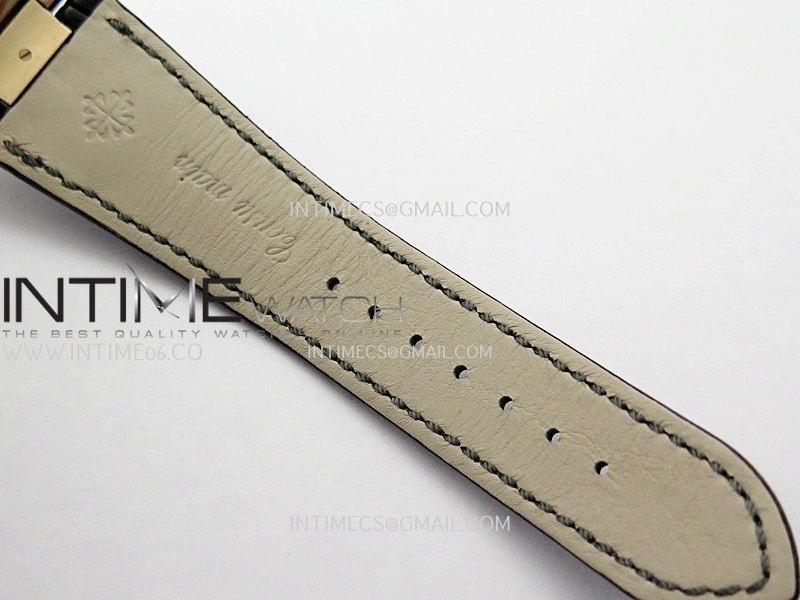 Nautilus 5711 Gain Weight DDF 1:1 Best Edition Brown Textured Dial On Black Leather Strap Super Clone DD324