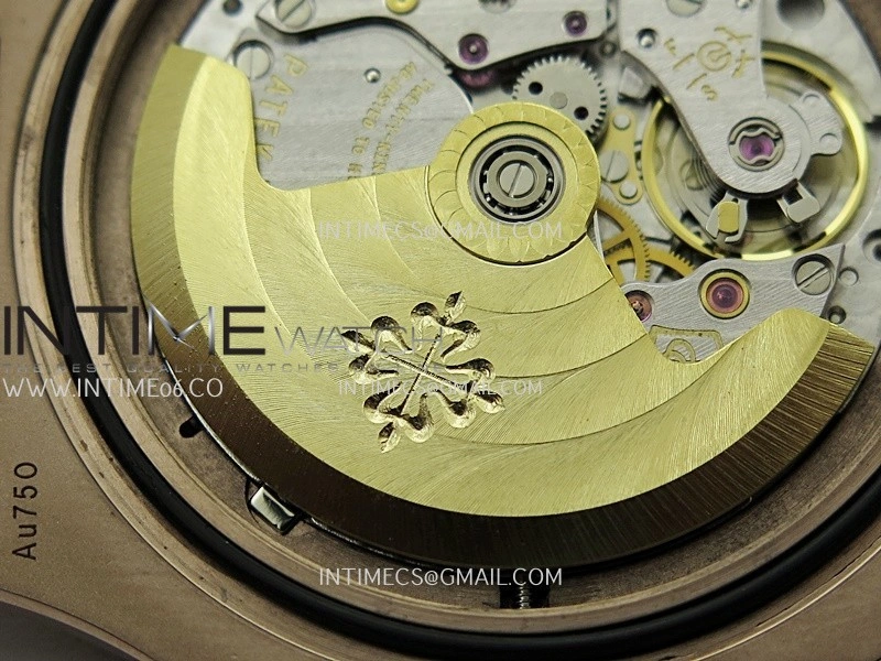 Nautilus 5711 Gain Weight DDF 1:1 Best Edition Brown Textured Dial On Black Leather Strap Super Clone DD324