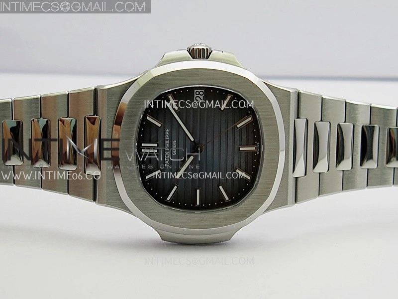 Nautilus 5711 1A SS DDF 1:1 Best Edition V2 SW Dial Blue Textured Dial On SS Bracelet Super Clone 324