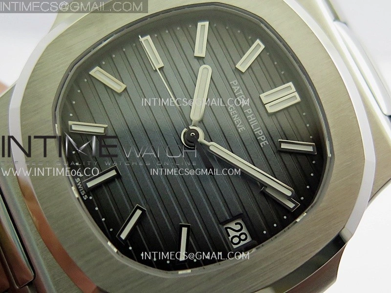 Nautilus 5711 1A SS DDF 1:1 Best Edition V2 SW Dial Blue Textured Dial On SS Bracelet Super Clone 324