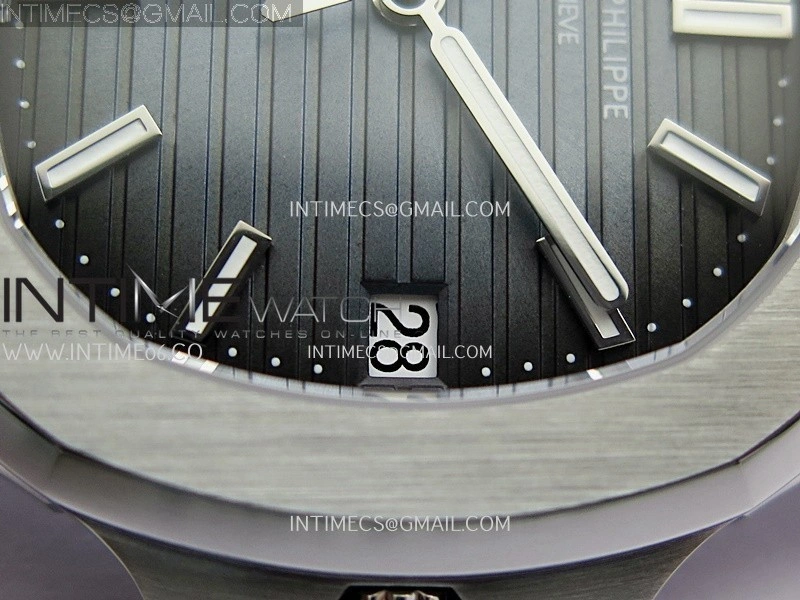 Nautilus 5711 1A SS DDF 1:1 Best Edition V2 SW Dial Blue Textured Dial On SS Bracelet Super Clone 324