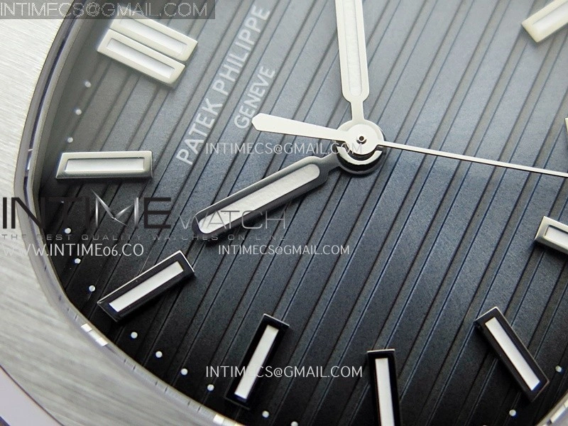 Nautilus 5711 1A SS DDF 1:1 Best Edition V2 SW Dial Blue Textured Dial On SS Bracelet Super Clone 324