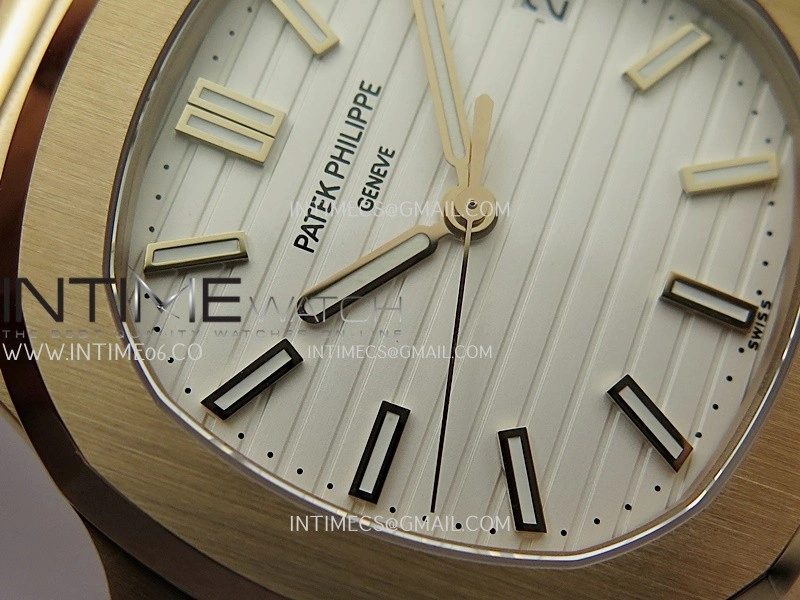 Nautilus 5711 Gain Weight DDF 1:1 Best Edition White Textured Dial On Brown Leather Strap Super Clone DD324