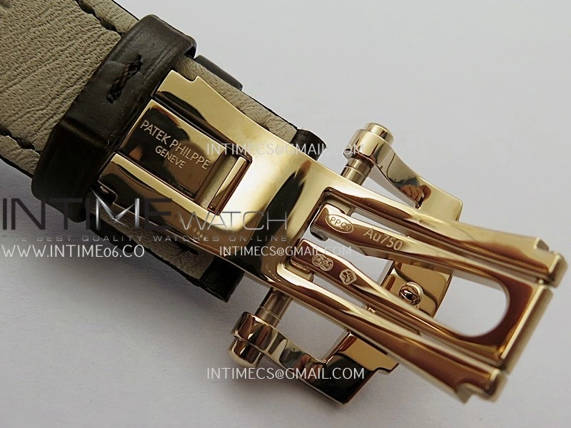 Nautilus 5711 Gain Weight DDF 1:1 Best Edition White Textured Dial On Brown Leather Strap Super Clone DD324