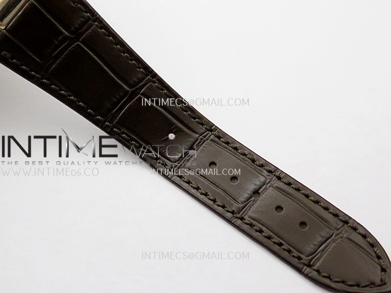 Nautilus 5711 Gain Weight DDF 1:1 Best Edition White Textured Dial On Brown Leather Strap Super Clone DD324
