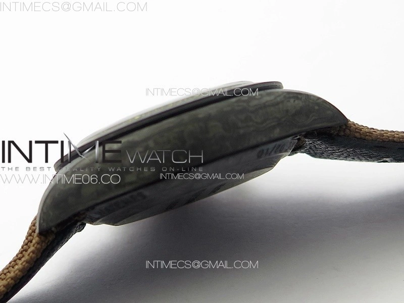 Daytona DIW Carbon DIWF Best Edition Gold Dial Arabic Markers on Brown Nylon Strap A7750
