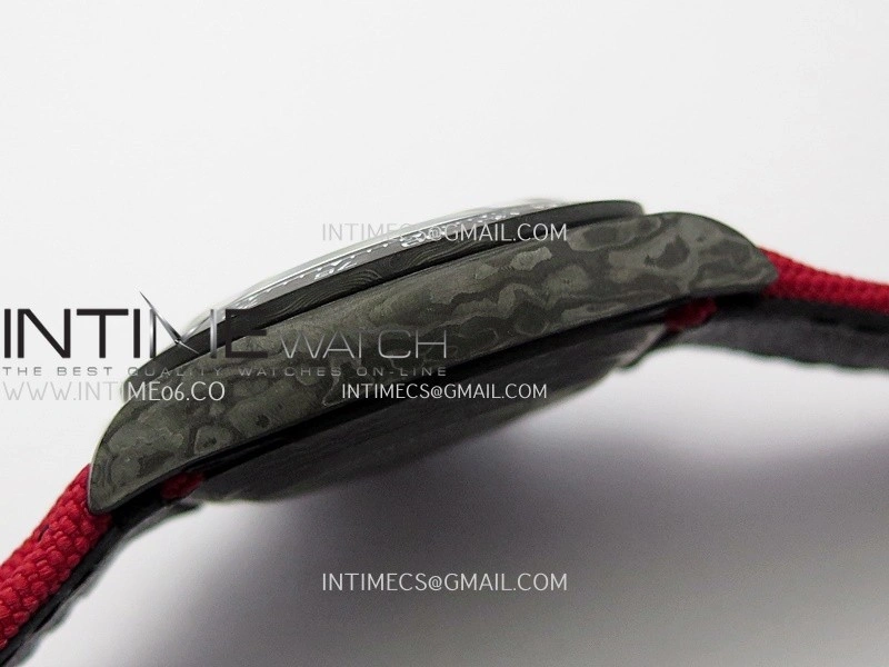 Daytona DIW Carbon Red Handset GETF Best Edition Skeleton Dial On Red Nylon Strap SA4130