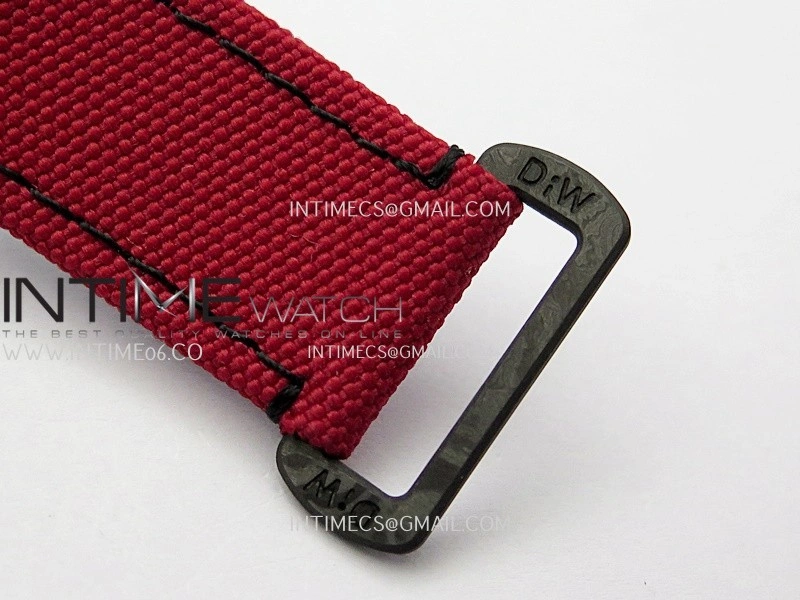Daytona DIW Carbon Red Handset GETF Best Edition Skeleton Dial On Red Nylon Strap SA4130