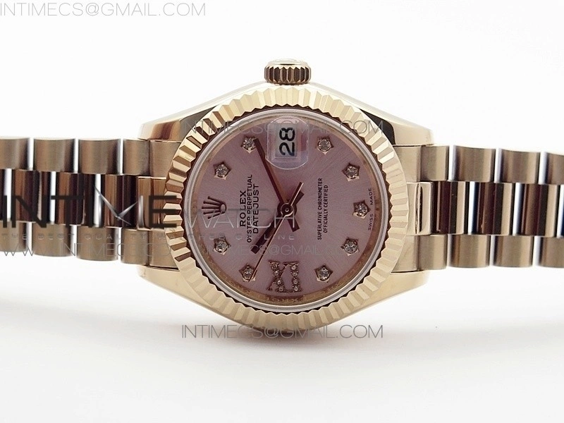 DateJust 28mm RG Bezel BP Best Edition RG Dial on RG Bracelet ETA2671