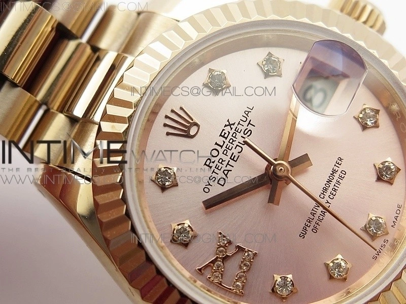 DateJust 28mm RG Bezel BP Best Edition RG Dial on RG Bracelet ETA2671