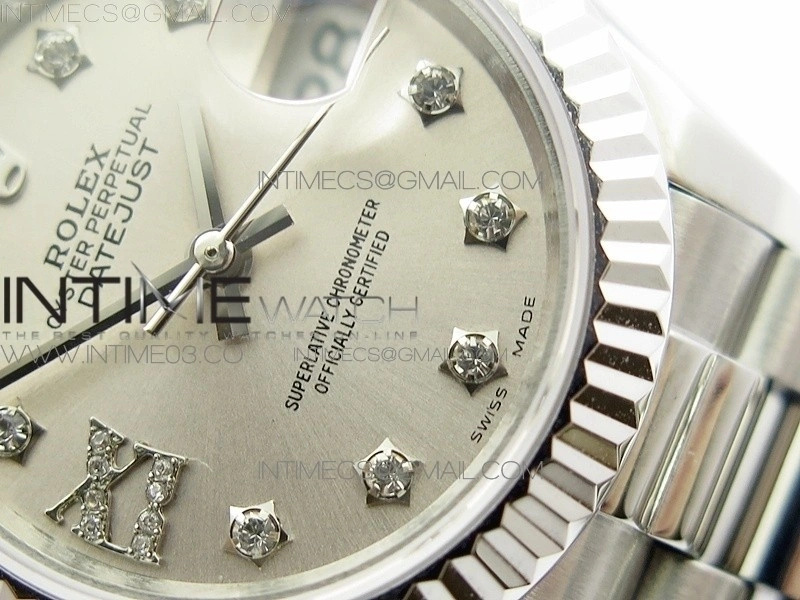 DateJust 28mm SS BP Best Edition Silver Dial XI Diamond on SS Bracelet ETA2671