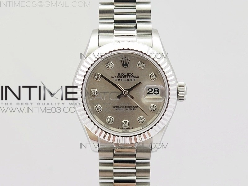 DateJust 28mm SS BP Best Edition Silver Dial on SS Bracelet ETA2671