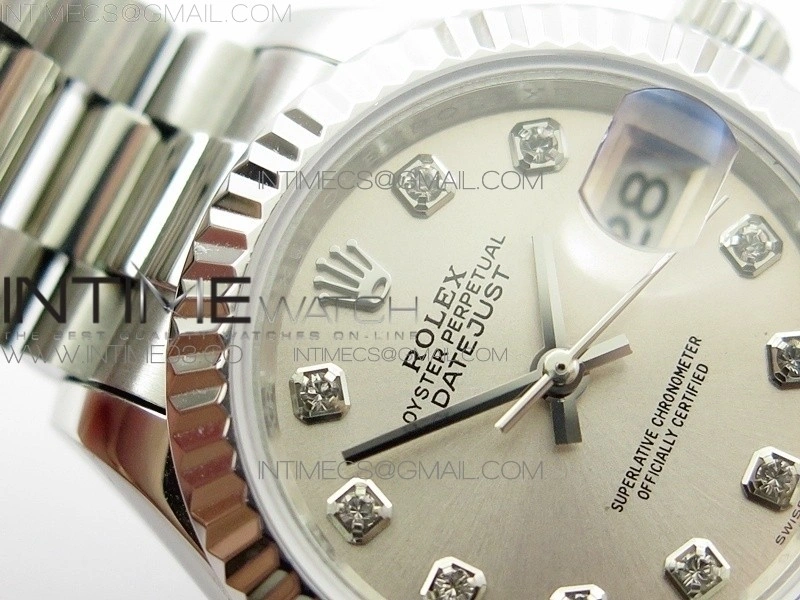 DateJust 28mm SS BP Best Edition Silver Dial on SS Bracelet ETA2671